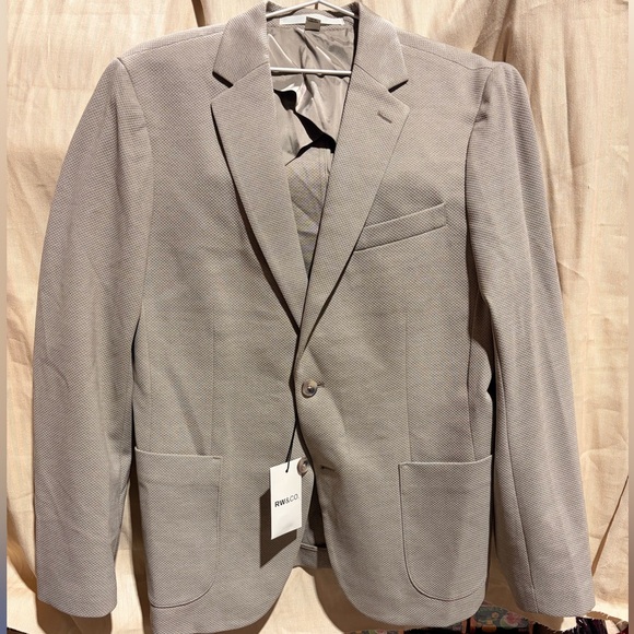 🌙 RACK RW&Co Slim-Fit Textured Knit Blazer - Picture 3 of 5